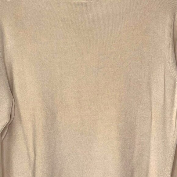 Talbots Silk Blend Sweater 3/4 Sleeves - Ivory - L - Picture 5 of 9